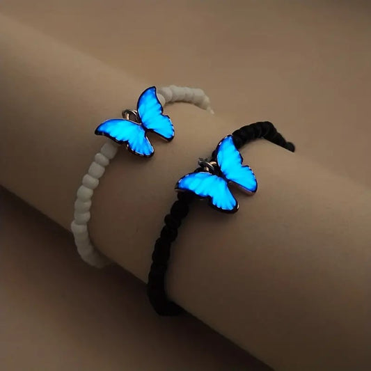 Hermosas pulseras mariposa luminosas