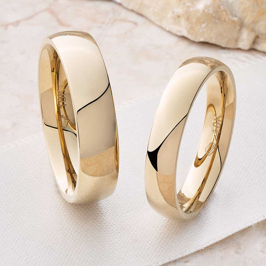 Anillos Felicidad Para Parejas En Oro Laminado 18k