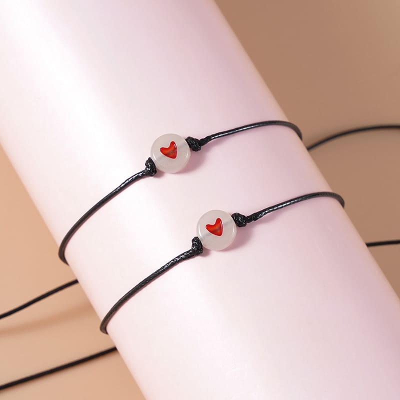 Pulseras De Promesa Para Pareja De Corazón Luminoso X2 (par)