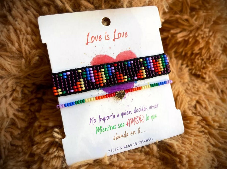 Manilla/pulsera Lgtbi De Amor