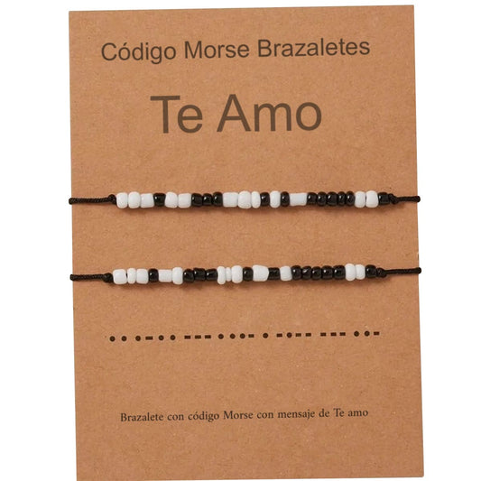 pulsera codigo morse brazalete