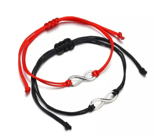 pulsera tejia del infinito para parejas