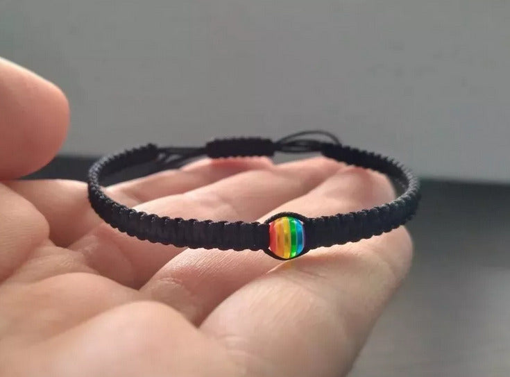 pulsera tejida lgbtiq+