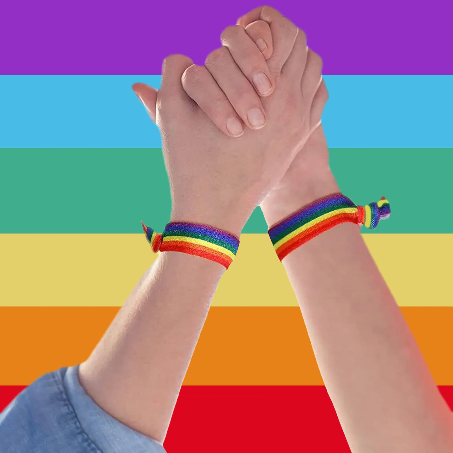 Pulseras Prime Lgtbi-lgtbiq+ Tela Estirable x2 Unidades