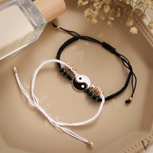 Hermosa Pulsera para Pareja Ying-Yang